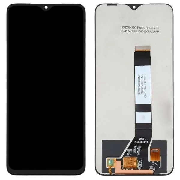 Pantalla display sin marco para Xiaomi Poco M3 - Negro