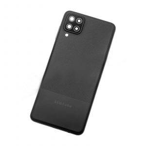 Tapa trasera para Samsung Galaxy A12, SM-A125F – Negro